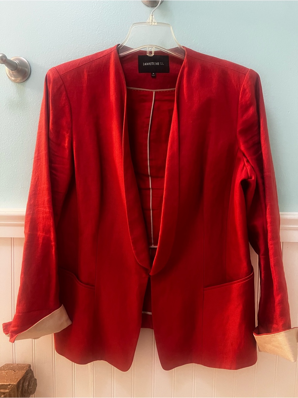Lafayette 148 New York Rust Orange Women's Jacket